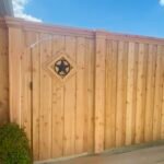 BOB 1x4 1x2 2x8 Unstained Arch Cut Fluted Columns Iron Medallion B