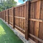 BOB 1x4 1x2 Stained Box Covered Post Retainer Wall D