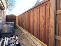 BOB 1x4 2x8 Stained Retainer Wall A
